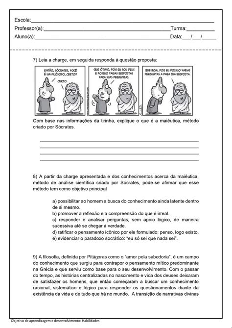 Atividade de Filosofia .